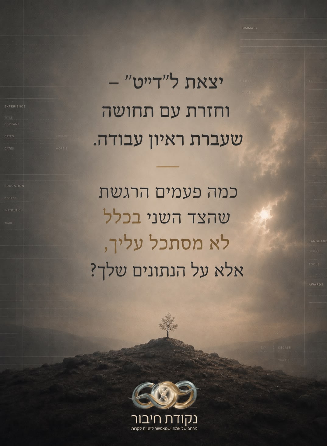 שקופית פתיחה בסדרת הפוסטים השנייה